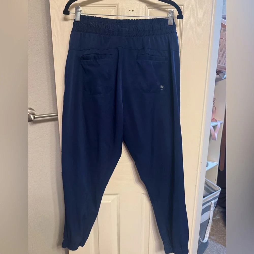 Healing Hands Navy Blue Loose Fit Joggers - Picture 2 of 4